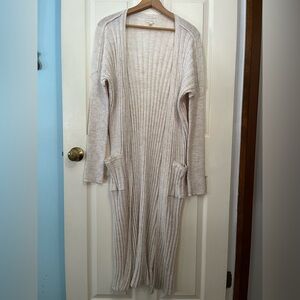 Pilcro Wool Blend Long Knit Duster Cardigan